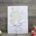 Rose Invitation Card White Wedding Invitation Customized Elegant Invitation Card 